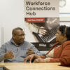 community members discussing workforce connections